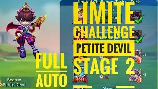Lords Mobile Limited Challenge Trick Vs Trick Stage2|Limited Challenge Petite Devil Stage 2|FullAuto