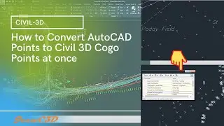 How to Convert AUTOCAD points to Civil 3D points