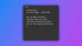 Electricity