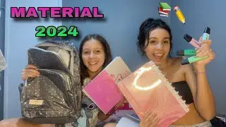 Meu material escolar 2024!! 📚🥳