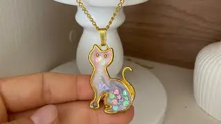 Reçine Kedi Kolye | UV Resin Tutorial