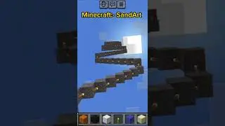 Satisfying Minecraft Falling Sand Art - Sand💀 #shorts #viral #skull