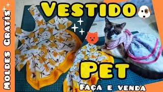 vestido Pet,Moldes Gratis!!faça e Venda !