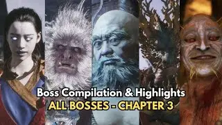 Black Myth: Wukong - Boss Compilation Reactions & Highlights - ALL BOSSES - Chapter 3