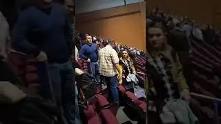 Стрельба Крокус Сити Холл. Снимали из зала перед концертом. Стреляют таджики.⛔️