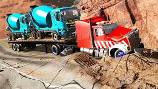 Trucks vs Potholes #64 | BeamNG.DRIVE