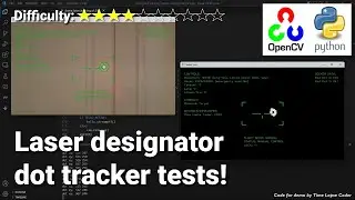 Tracking laser pointer dot using color | AI Computer Vision Target Tracking Tech