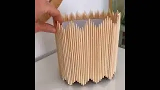 Эко кашпо из палочек