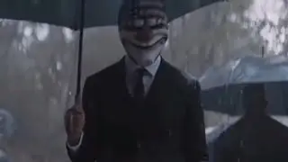 Мужики кидают маски в яму(pay day)