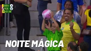 I CONTROLLED THE BALL ON MY CHEST LIVE ON GLOBO - BRAZIL 4 x 0 PERU