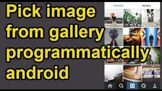 how to Pick image from gallery programmatically and set  background  in android using android studio