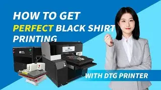 How to get good black t-shirt printing with DTG printer