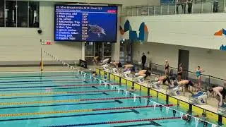 Shave off 1.29s off the PB in 50m freestyle