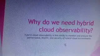 Why do we need hybrid cloud observability