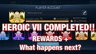 HEROIC VII COMPLETED!! What happens next + Rewards | Solo Raids | Injustice 2 Mobile