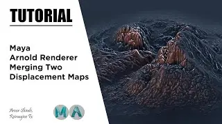 Merging Two Displacement Map | Maya And Arnold Renderer | Tutorial