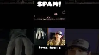 Geometry Dash 2.1 Rush E Spam Challenge Gets Harder #shorts