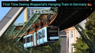 First Time Seeing Wuppertal's Hanging Train in Germany! #Wuppertal #Germany #UniqueTransport #travel