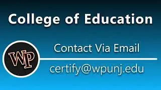 Adding Declaring or Changing an Education Major at WP