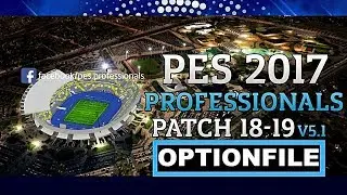 PES 2017 PROFESSIONALS PATCH 5.1 OPTIONFILE DOWNLOAD