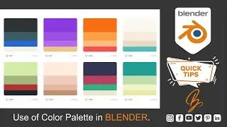 USE OF COLOR PALETTE IN BLENDER #Shorts