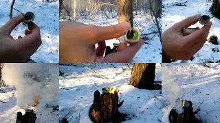 Три теста запалов из ПМ для аммиачно газетных дымовух