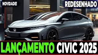 Lançamento Honda Civic Hibrido 2025: O futuro revelado!