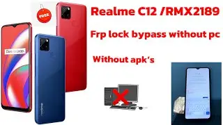 Realme C12/RMX2189 Google account Frp bypass without pc without apk simple and easy method work 💯✅✅