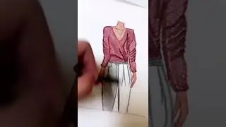 fashion illustration new design #fashionillustration #art #youtubeshorts #sketch