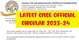 CISCE 2023-34 Latest Update for ICSE/ISC 2024 Board Exams Syllabus @@TuitionICSEOnline