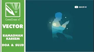Drawing a Person Praying in a Flat Illustration with Corel Draw