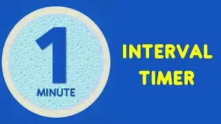 1 Min Interval Timer With Music - 20 Second Exercise 10 sec rest - 20 seconds interval timer