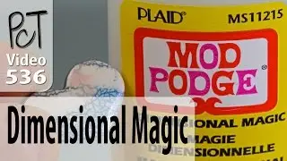 Mod Podge Dimensional Magic on Polymer Clay