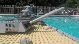 LEGO USS Missouri Sinking【AFT TURRET CAM UNCUT】