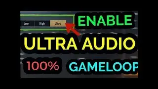 How to unable ultra audio in PUBG Mobile