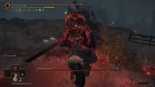 Defeating the Bell Bearing Hunter at Dragonbarrow (Gravity Stone Peddler's Bell Bearing)