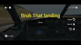 Trying to landing 737 at saba airport
