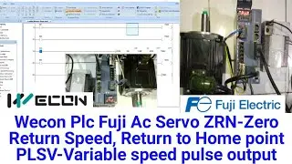 Wecon Plc Fuji Ac Servo ZRN-Zero Return Speed, Return to Home point PLSV-Variable speed pulse output