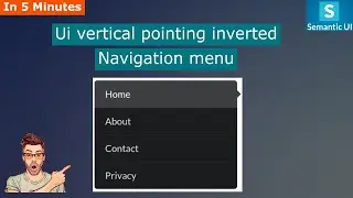 semantic ui vertical pointing inverted menu|vertical pointing inverted menu|inverted menu style