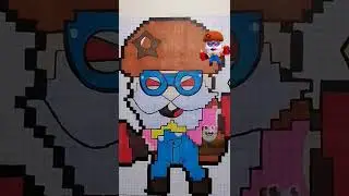 Как нарисовать КЛАССИЧЕСКОГО МАЙКА по клеточкам Бравл Старс |Brawl Stars 