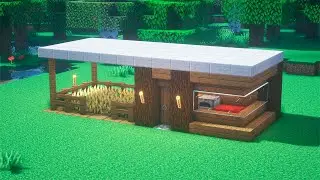 Minecraft : MODERN SURVIVAL STARTER HOUSE #1 - Minecraft Builds