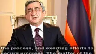the address of the Armenian President S.Sargsyan on Armenian  Turkish protocols (english subtiters)