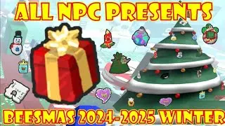 🎁 All NPC PRESENTS *Ornament & Rewards* in BEESMAS 2024-2025 Winter Update! 🎄 ROBLOX