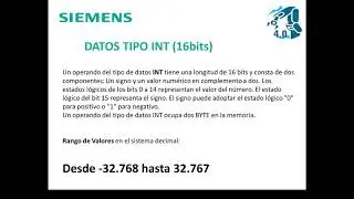 VARIABLES SINT USINT INT DINT UINT LINT ULINT NUMEROS ENTEROS CURSO PLC SIMATIC S7 1200 LECCION 5