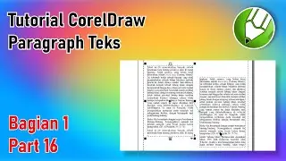 Paragraph Teks | Tutorial CorelDraw Bagian 1 Part 16