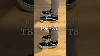 The easiest (and fastest) way to trim pants 👖🪡🩵 • 