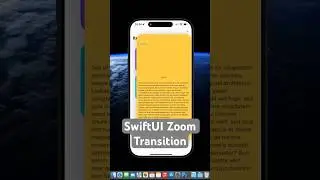 SwiftUI Zoom Transition Tutorial | Matched Geometry Effect | Namespace 
