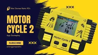 Motorcycle 2 Mini Games Retro 90s Gameplay - Handheld lcd mini game Paraguai alarm clock