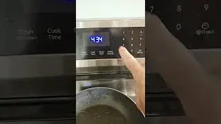 Samsung electric range stove, how to set the clock