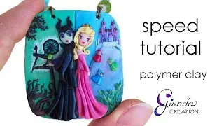 Maleficent & Aurora Speed Tutorial - Sleeping Beauty DIY fimo, polymer clay, pasta polimerica
